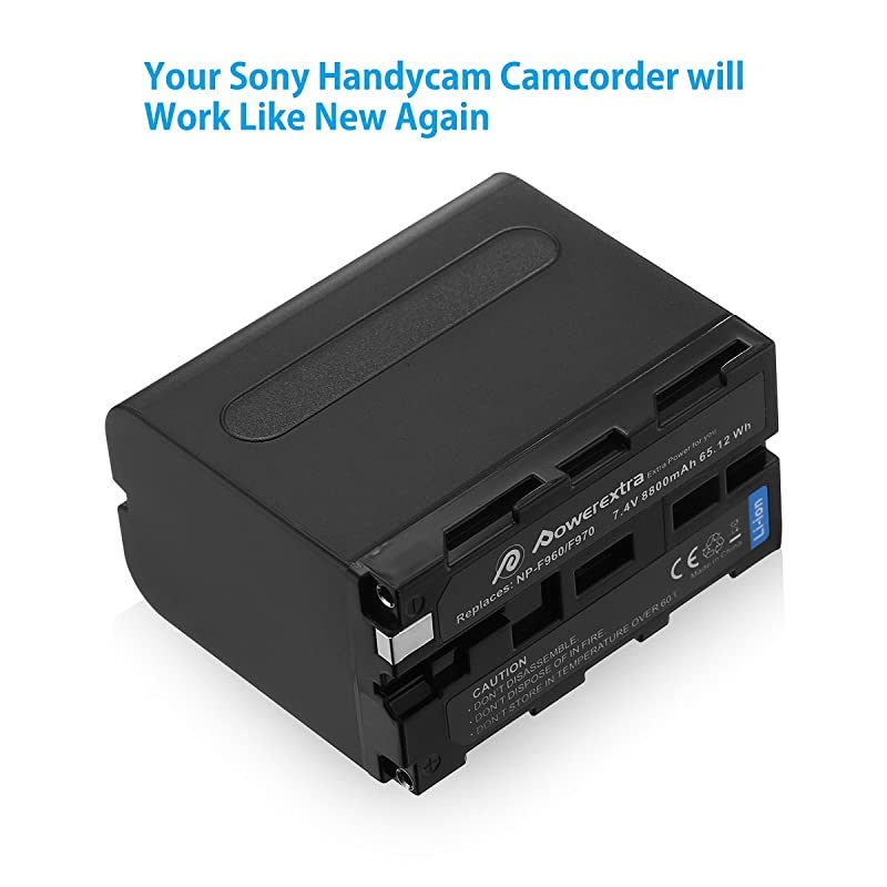 2 Pack Replacement Sony NPF970 Battery Compatible with Sony DCRVX2100 DSRPD150 DSRPD170 FDRAX1 HDRAX2000 HDRFX1 HDRFX7 HDRFX1000 HVLLBPB HVRHD1000U HVRV1U HVRZ1P
