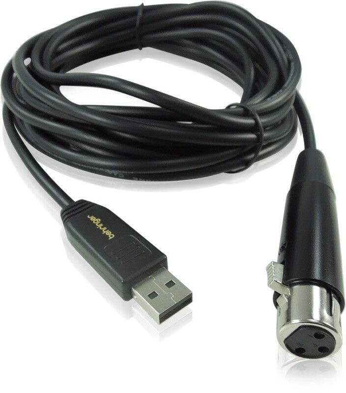 Behringer MIC2USB Mic 2 USB Mic to USB Interface Cable - Female XLR to USB