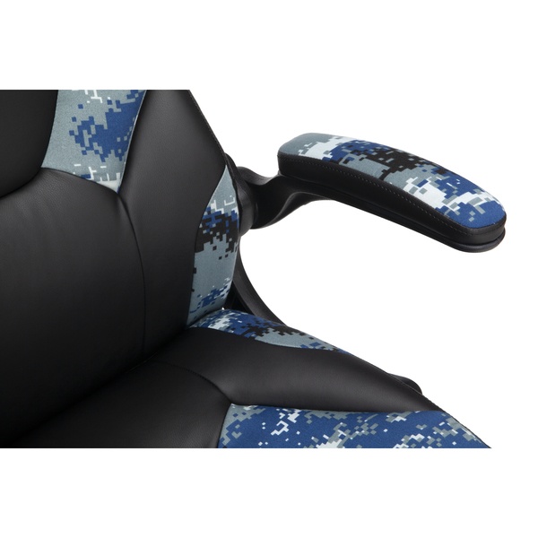 OFM Essentials Collection Racing Style Bonded Leather Gaming Chair, in Arctic Camo (ESS-3085-ARC)