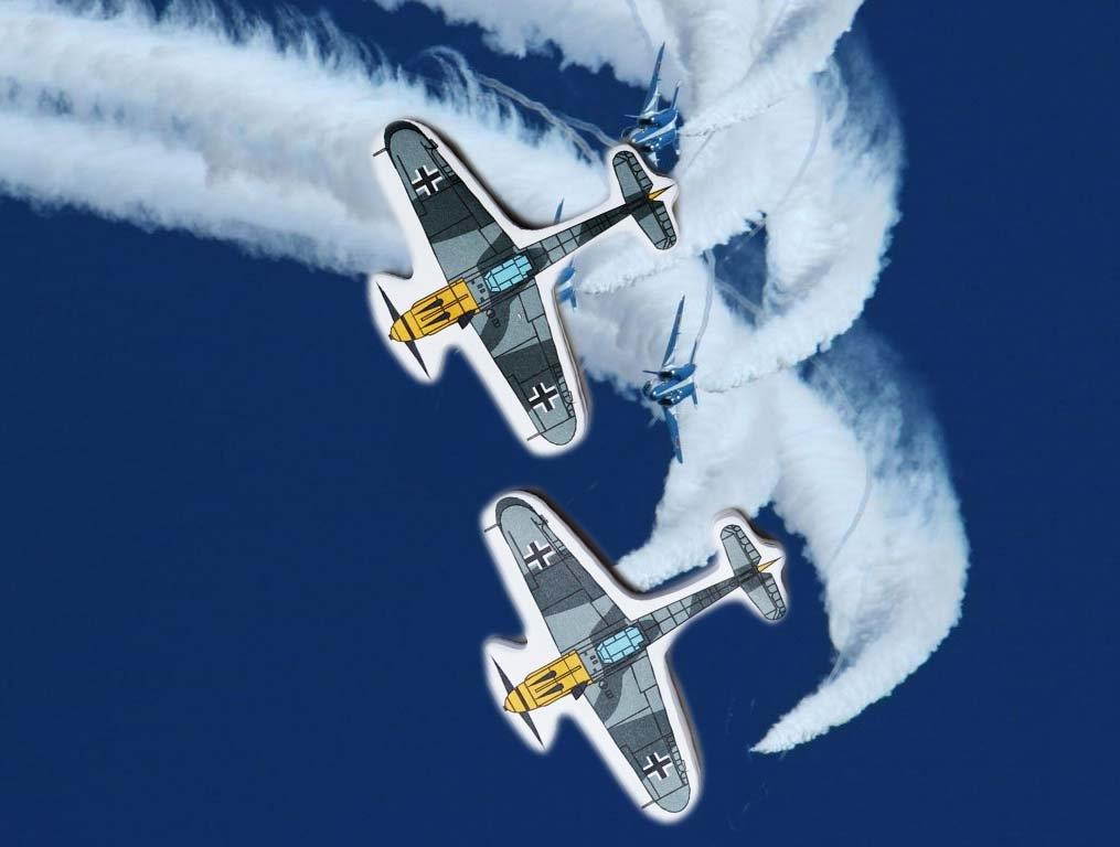 Messerschmitt Bf 109 Plane 2 Pack Page Flags Sticky Note 100 Sheets Airplane Model