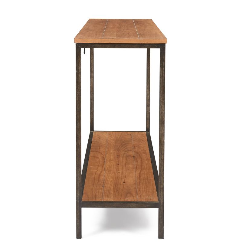 Nolan 2 Tier Console Table Brown - ClickDecor