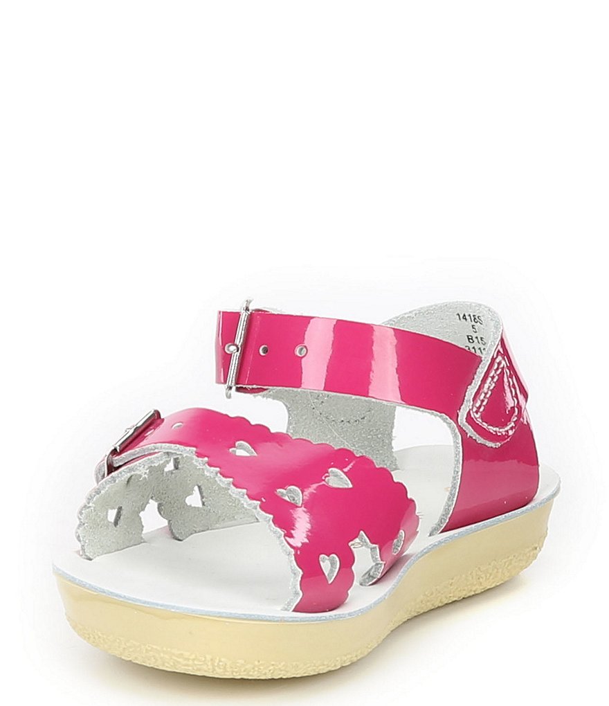 Saltwater Sandals by Hoy Girls' Sun-San Sweetheart Water Friendly Leather Sandals (Toddler)