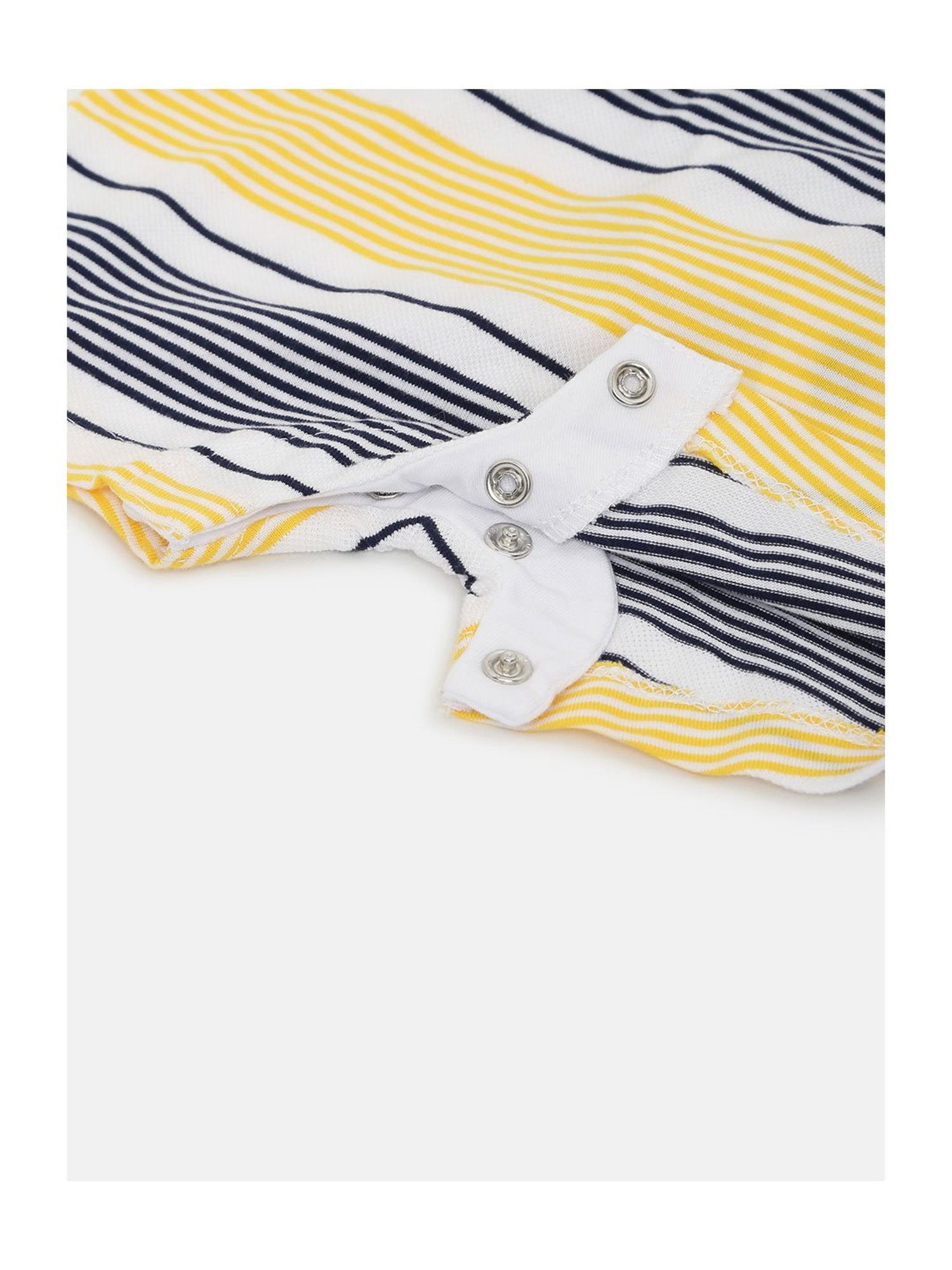 Chicco Kids White & Blue Applique Romper