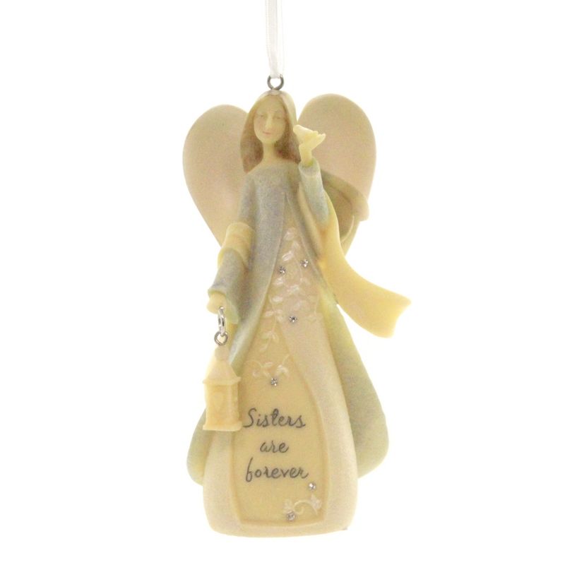 Foundations 4.5" Sister Angel Ornament Forever  -  Tree Ornaments