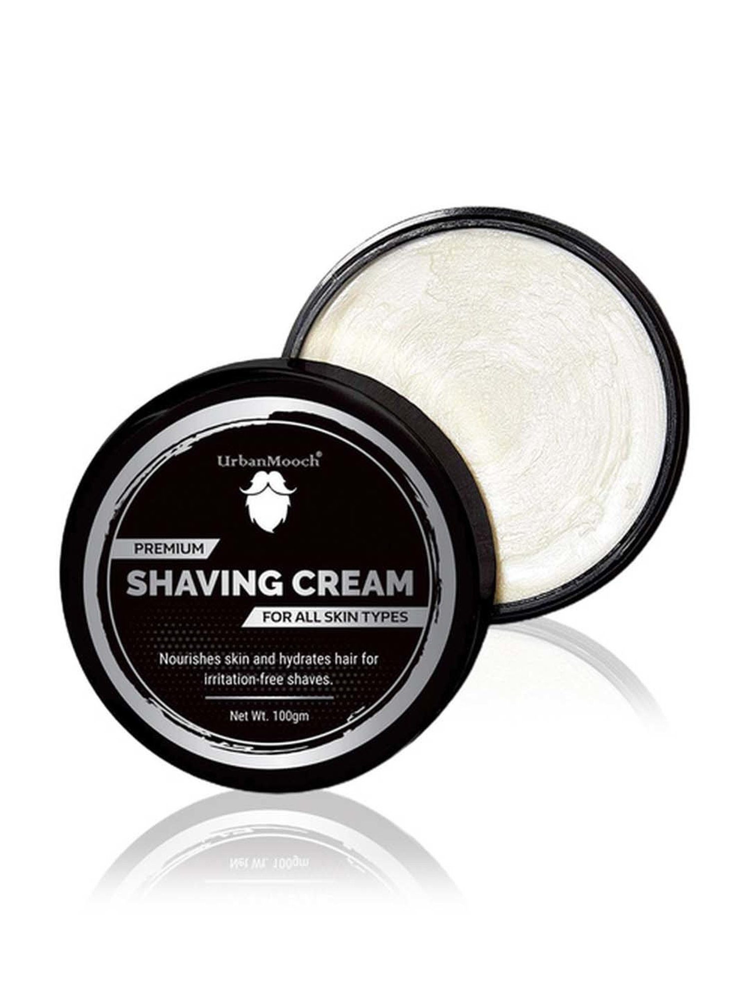 UrbanMooch White Men Smooth Shaving Cream - 100 gm