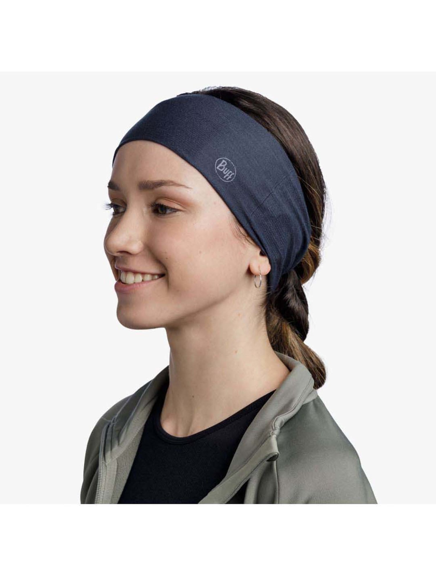 BUFF Coolnet UV Blue Solid Headband