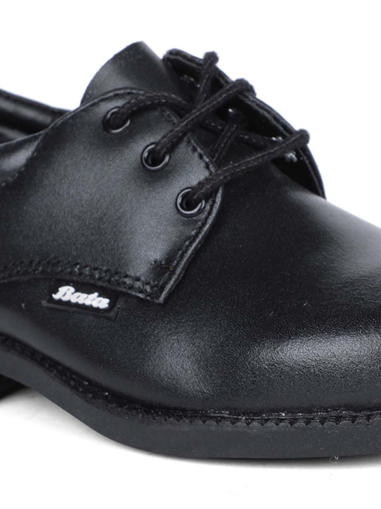 Bata Kids Black Derby Shoes