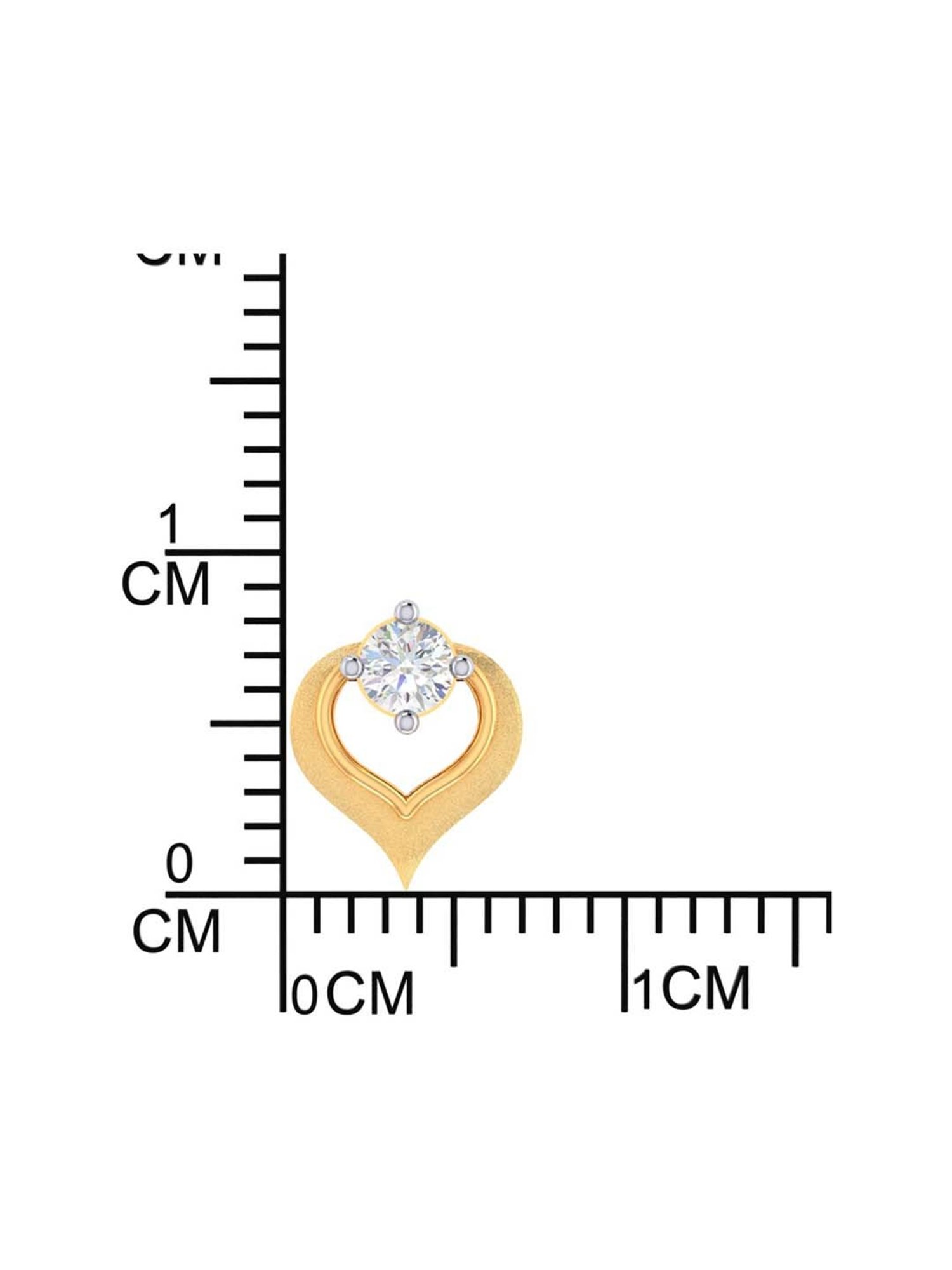 P.C. Chandra Jewellers 18 kt Gold & Diamond Earrings