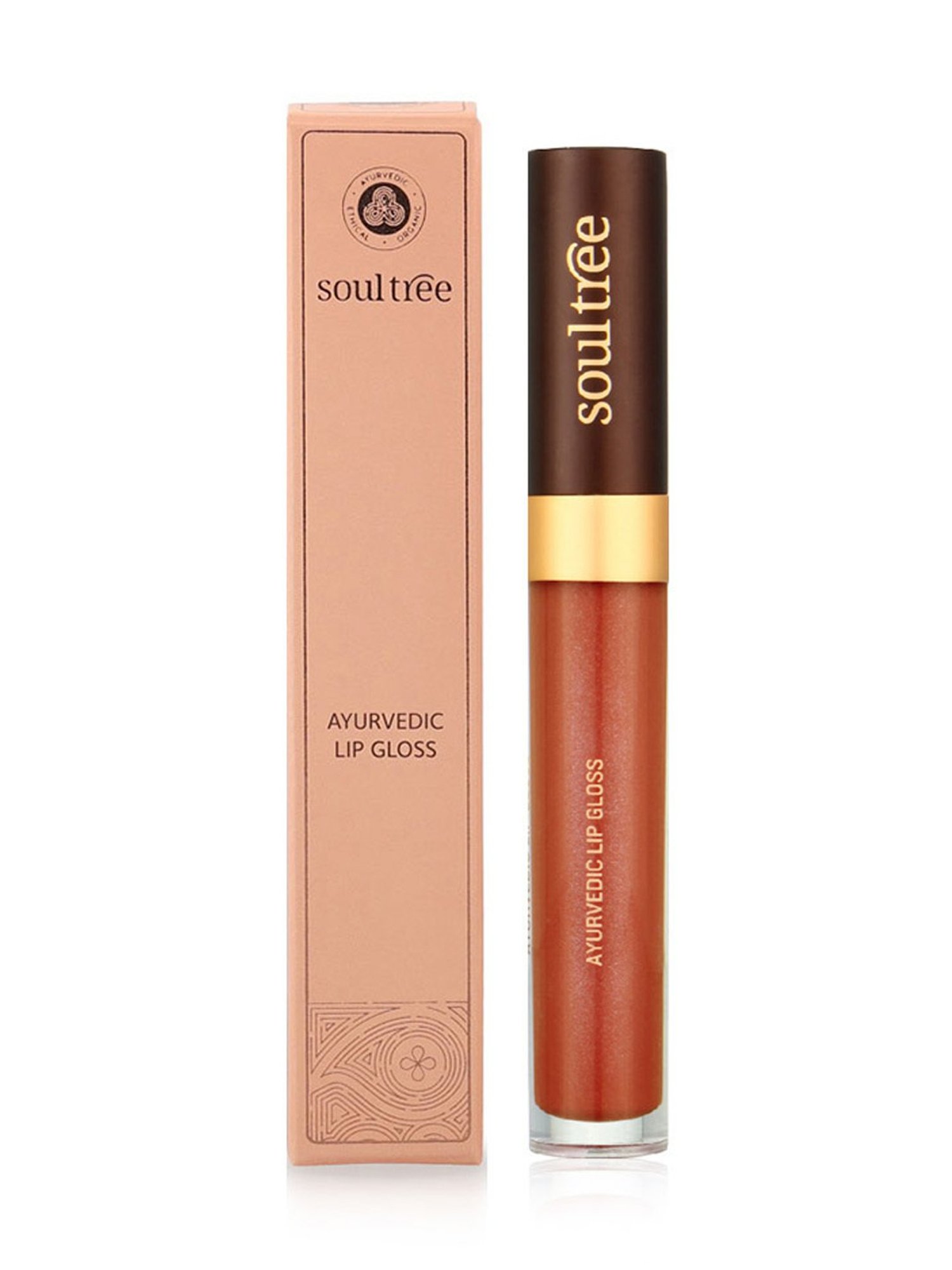 SoulTree Ayurvedic Lip Gloss - Rich Earth - 5 gm | Organic Lip Gloss
