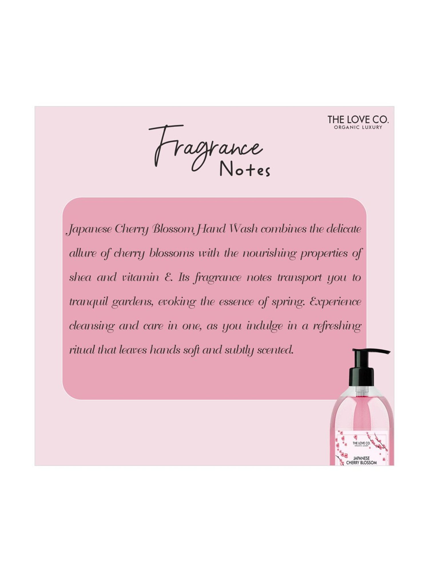 The Love Co. Japanese Cherry Blossom Hand Wash - 300 ml