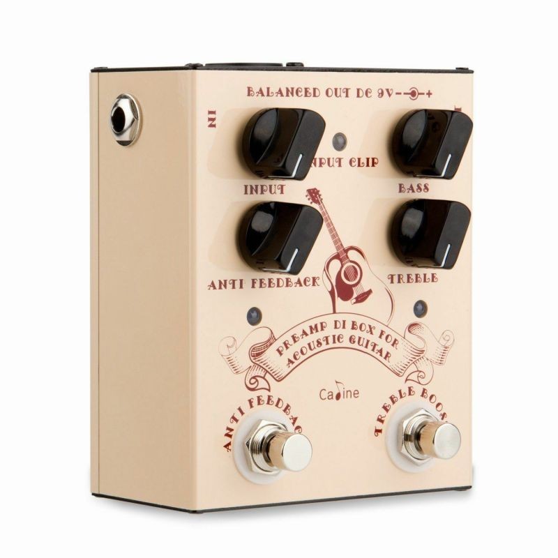 NEW! CALINE CP-40 Acoustic Preamp DI Box and Anti Feedback Pedal