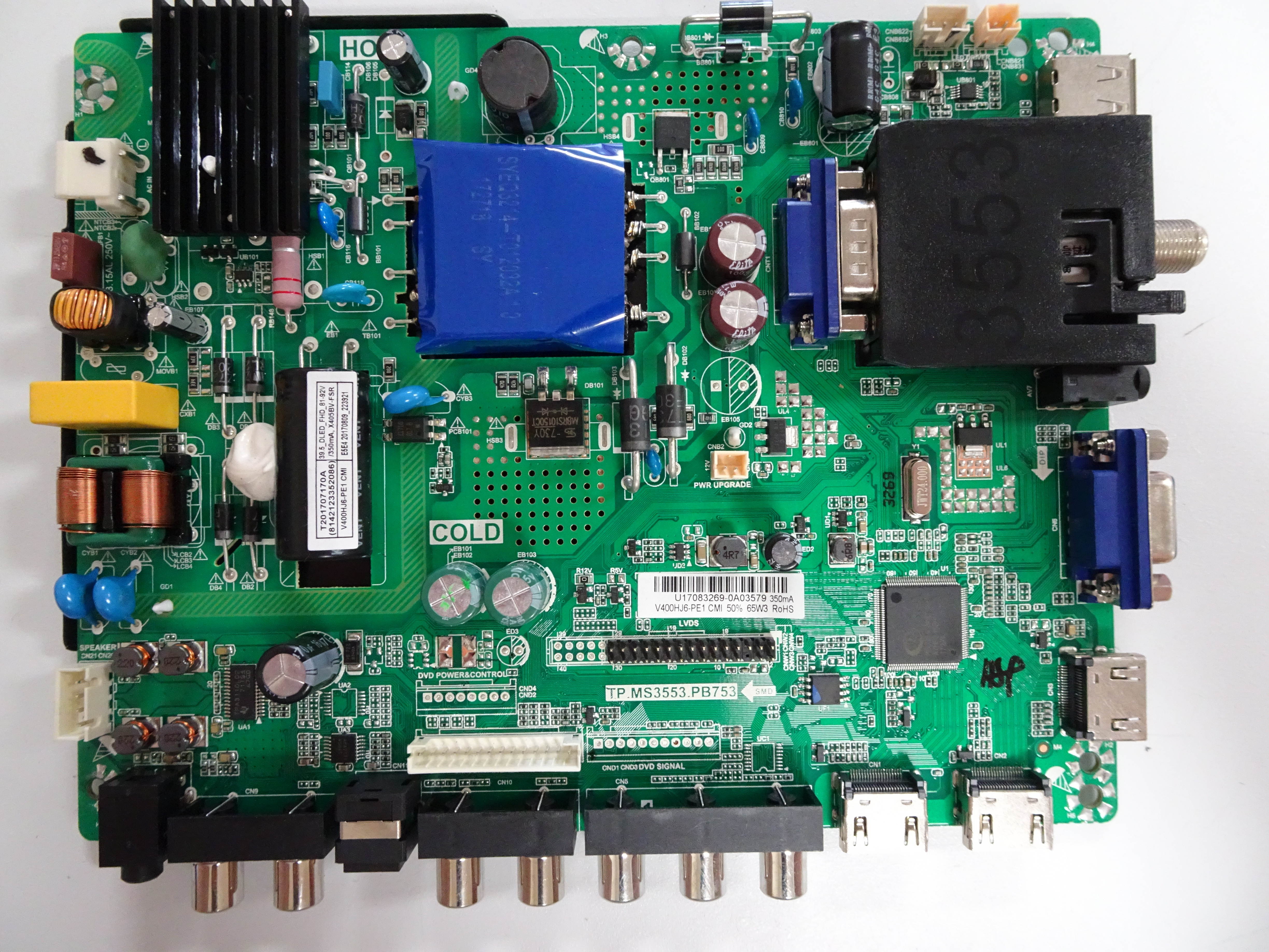 Sceptre TP.MS3553.PB753 Main Board for X405BV-FSR CNTV53DB H40