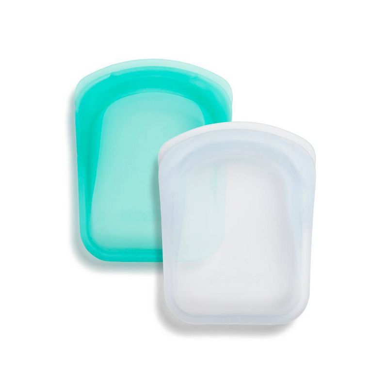 stasher Pocket Accessories Set - Clear & Blue - 2pc