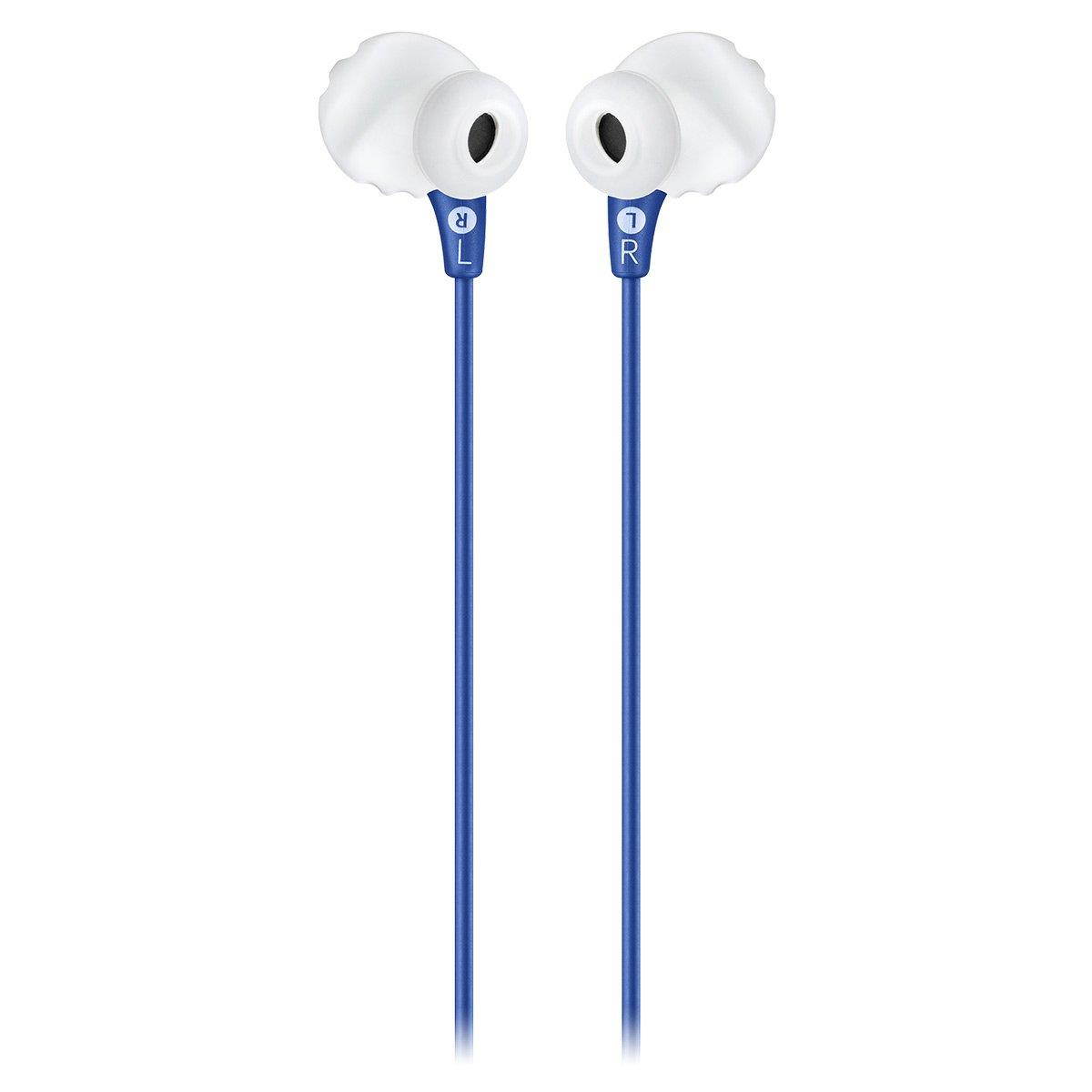 JBL Endurance RUN Sweatproof Sports In-Ear Headphones with One-Button Remote and Microphone (Blue)