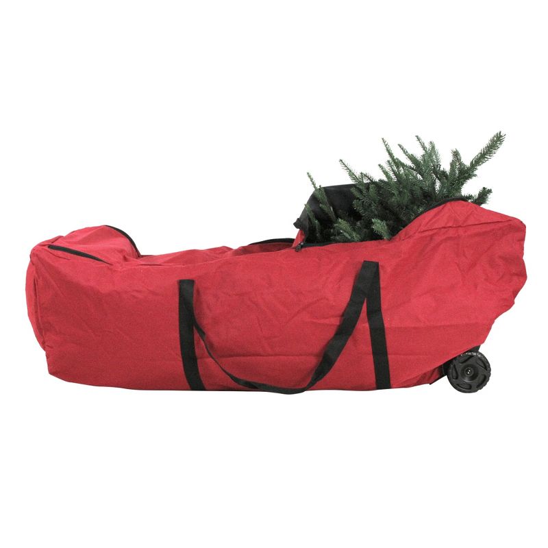 Tree Keeper 56" Red Christmas Tree Storage Bag with Wheels