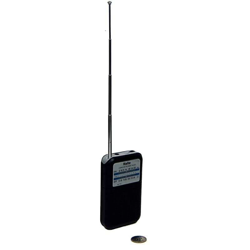 KA200 Pocket AM/FM Radio, Black