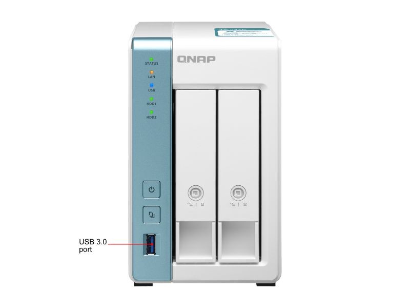 QNAP 4-Bay Personal Cloud NAS for Backup and Data Sharing 4-core 1.7GHz 1GB RAM w/ Lockable Drive Tray TS-431K-US