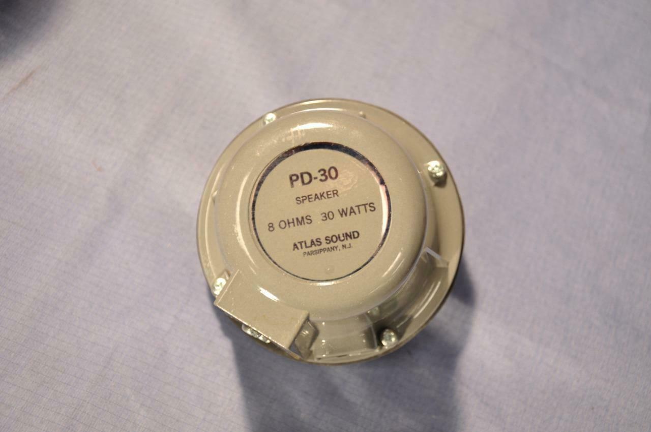 Atlas DR32 16.5" Round 95&ordm; Directional PA Horn & PD-30 30 Watt 8 Ohm Driver NOS