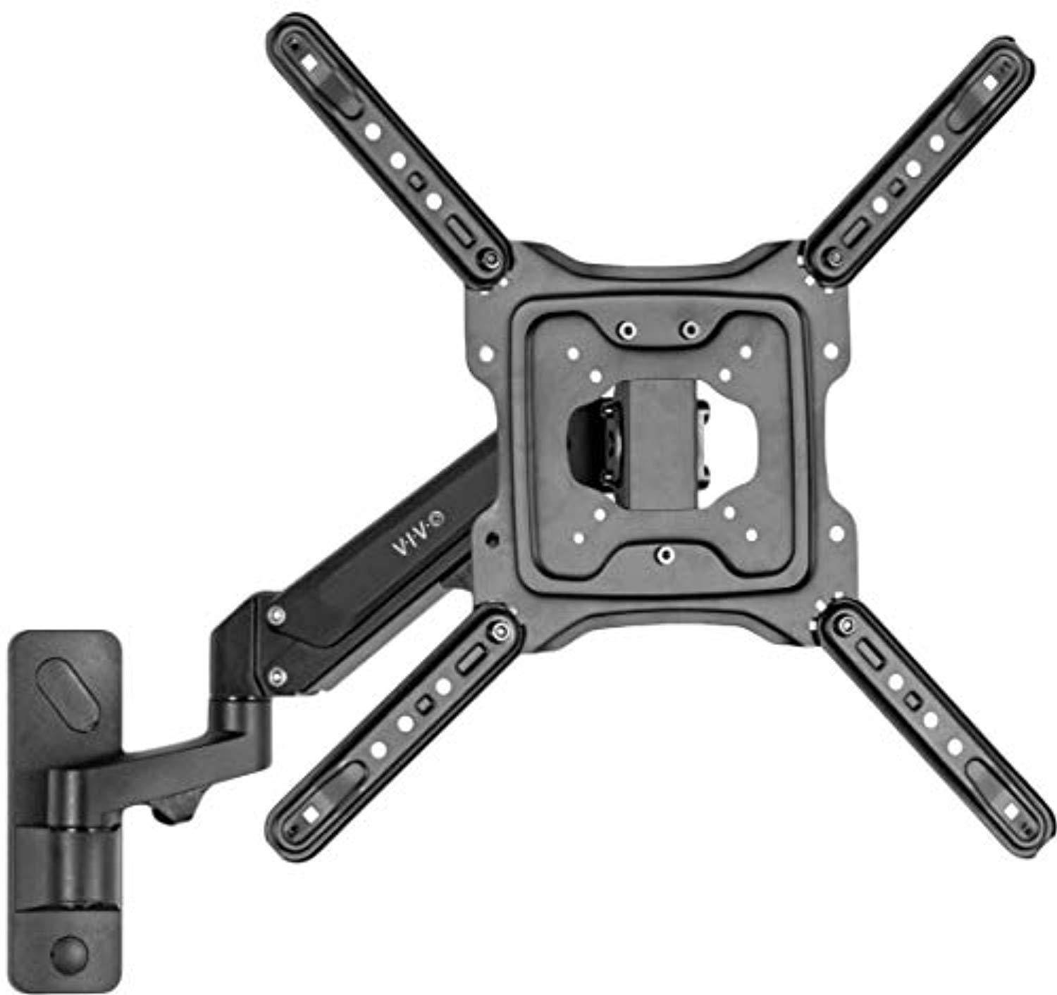 VIVO Premium Aluminum Single TV Wall Mount Adjustable Arm for Screens up to 55" | VESA 400x400 (MOUNT-G400B)