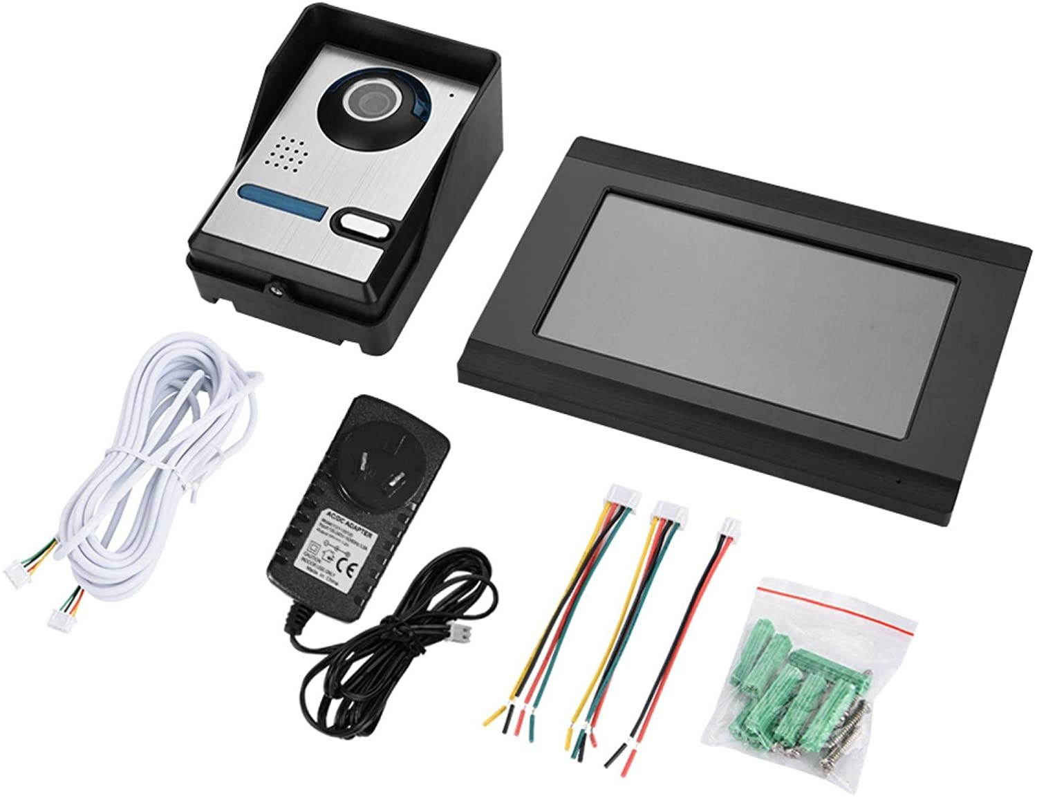 7 inch Touch Screen Wired WiFi Video Camera Door Phone Ring Intercom Home Smart Doorbell Kit (Australian regulations (110-240V))