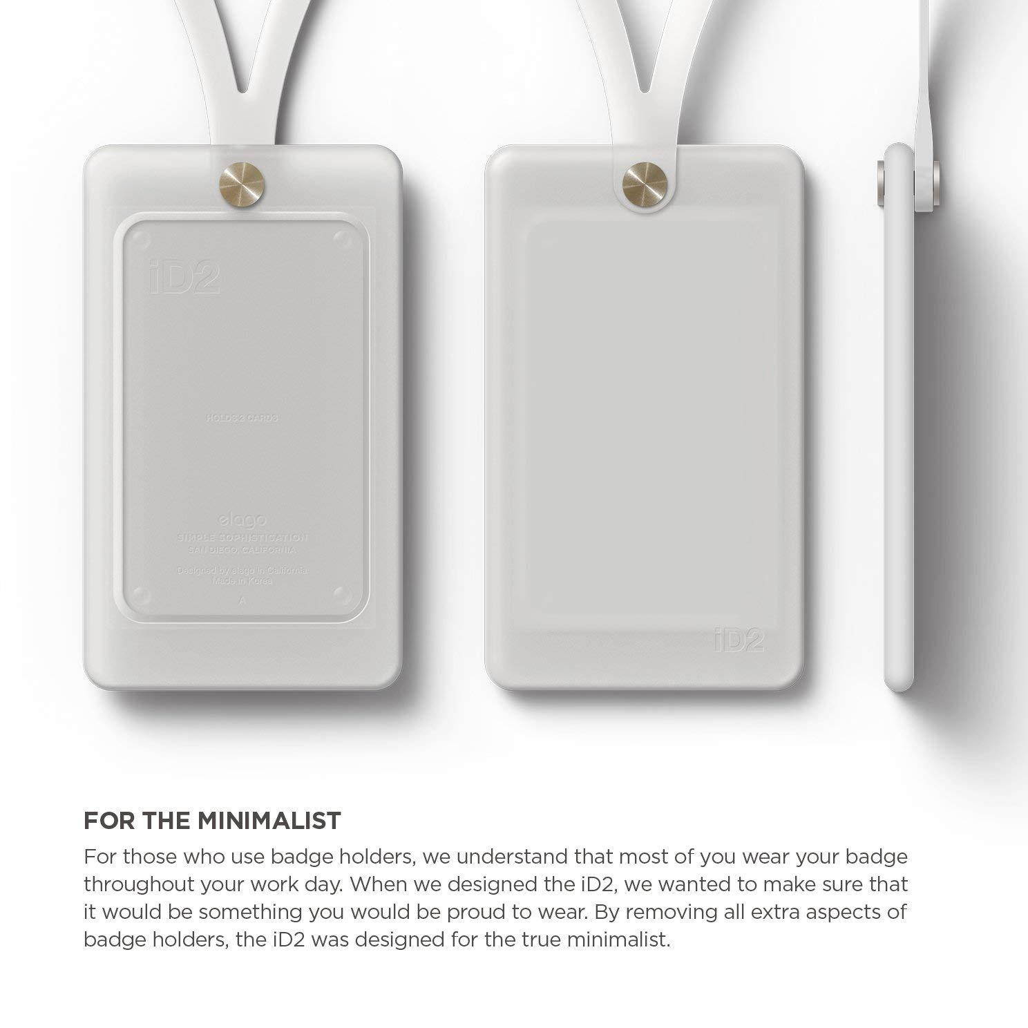 elago ID2 Silicon ID Card Holder (Able to Hold 2 Cards) (Frosted White)