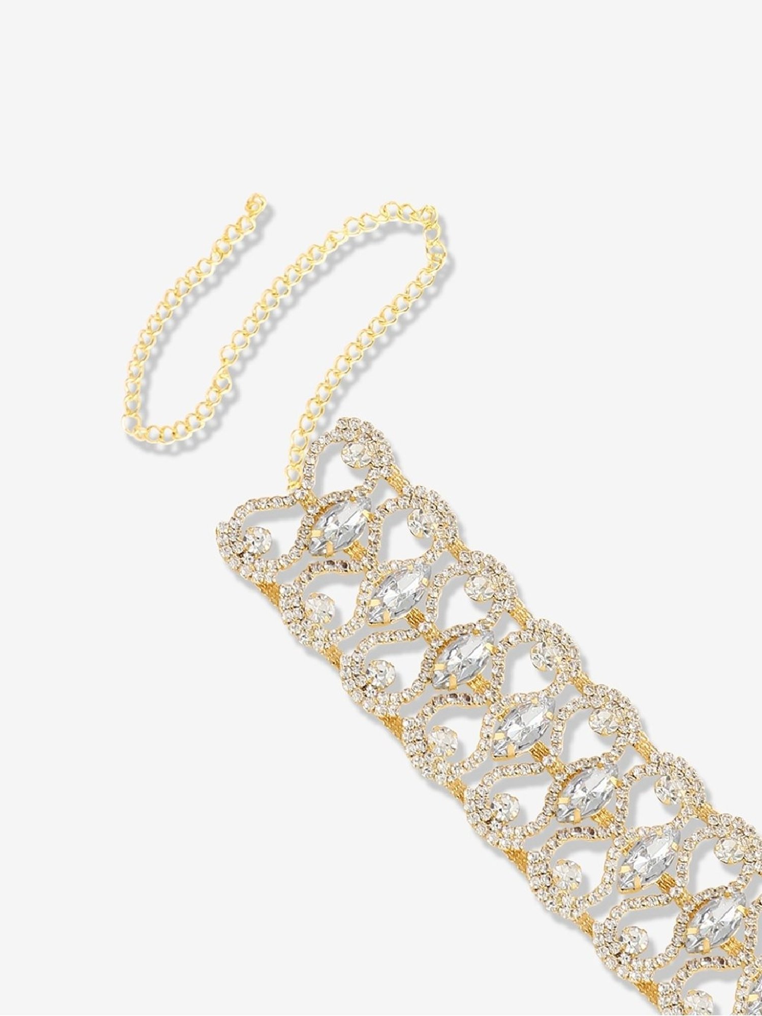Sohi gold plated designer party necklace for women
