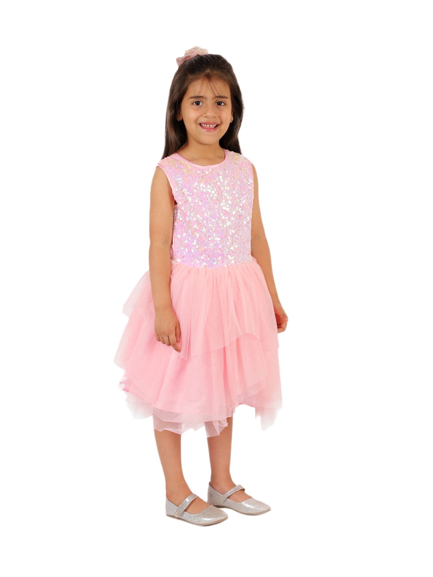 KidsDew Kids Pink Embellished Dress