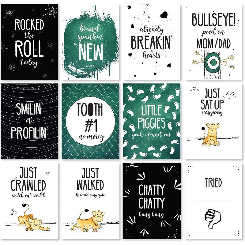 JumpOff Jo Baby Blanket and Turning Point Cards Bundle, Giraffe & a Calf