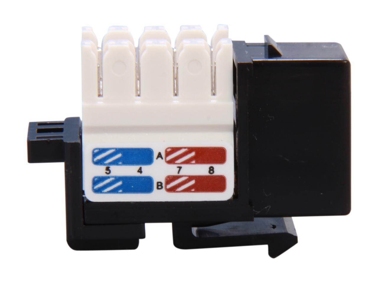 SA RJ45PD-K Cat. 6 Punch Down Keystone Jack - Black