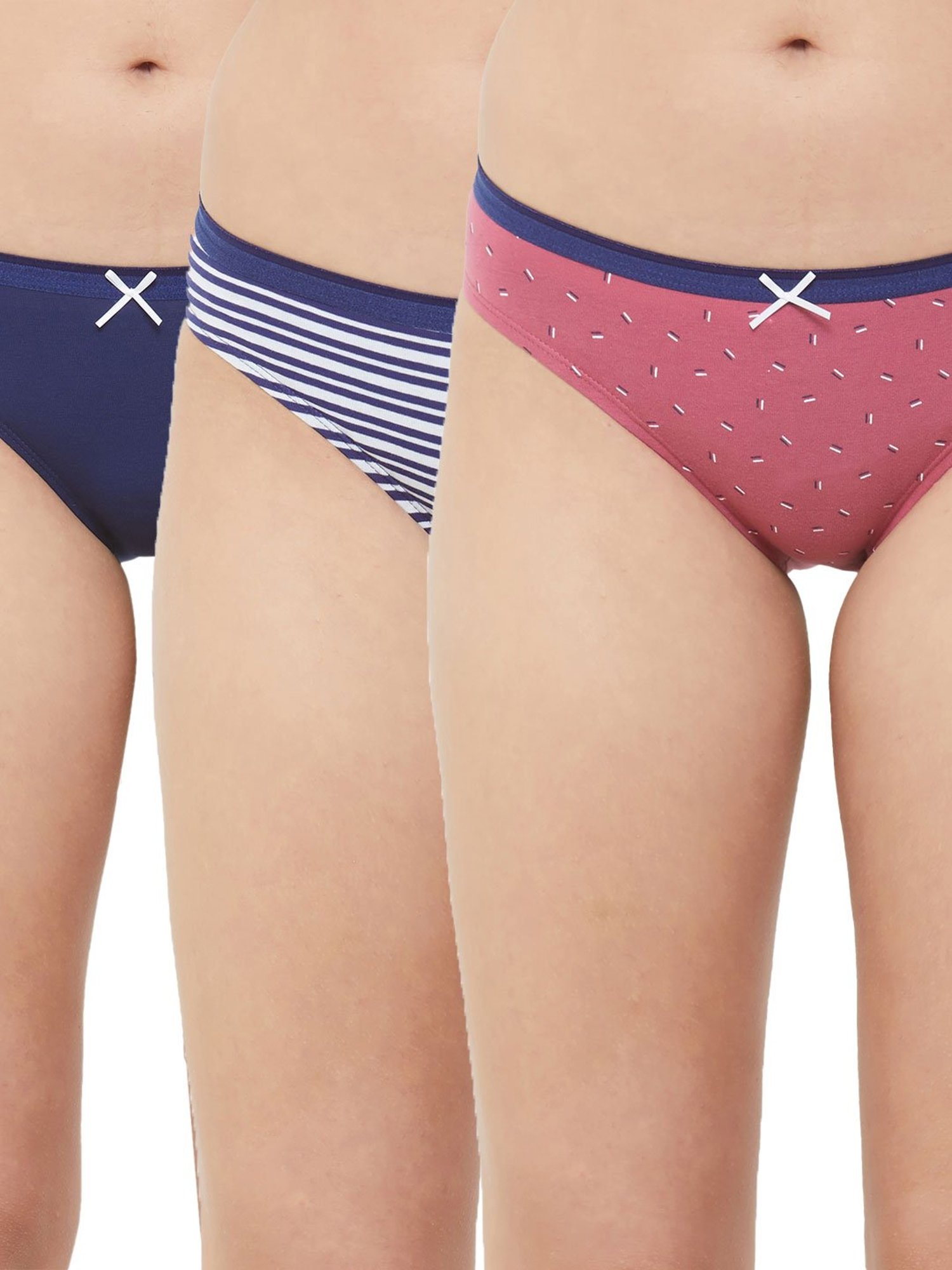 Soie Multicolor Printed Bikini Panty (Pack of 3)