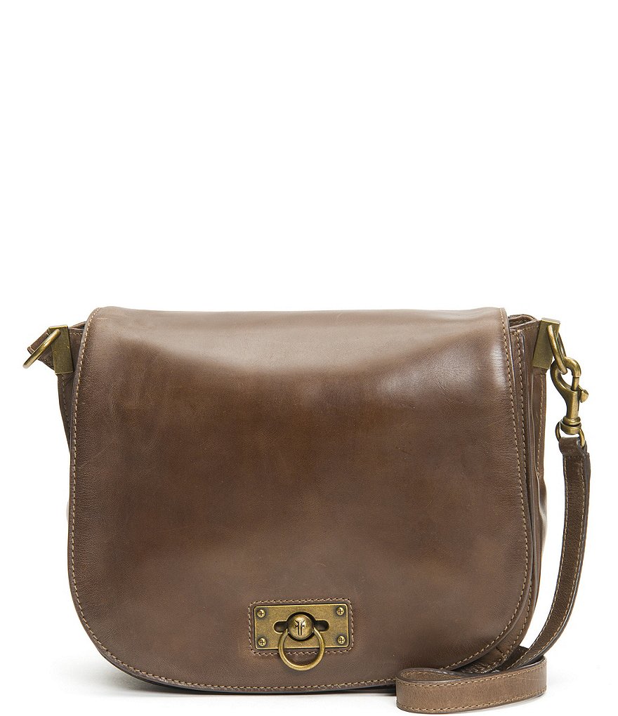 Frye Farrah Flap Antiqued Leather Shoulder Bag