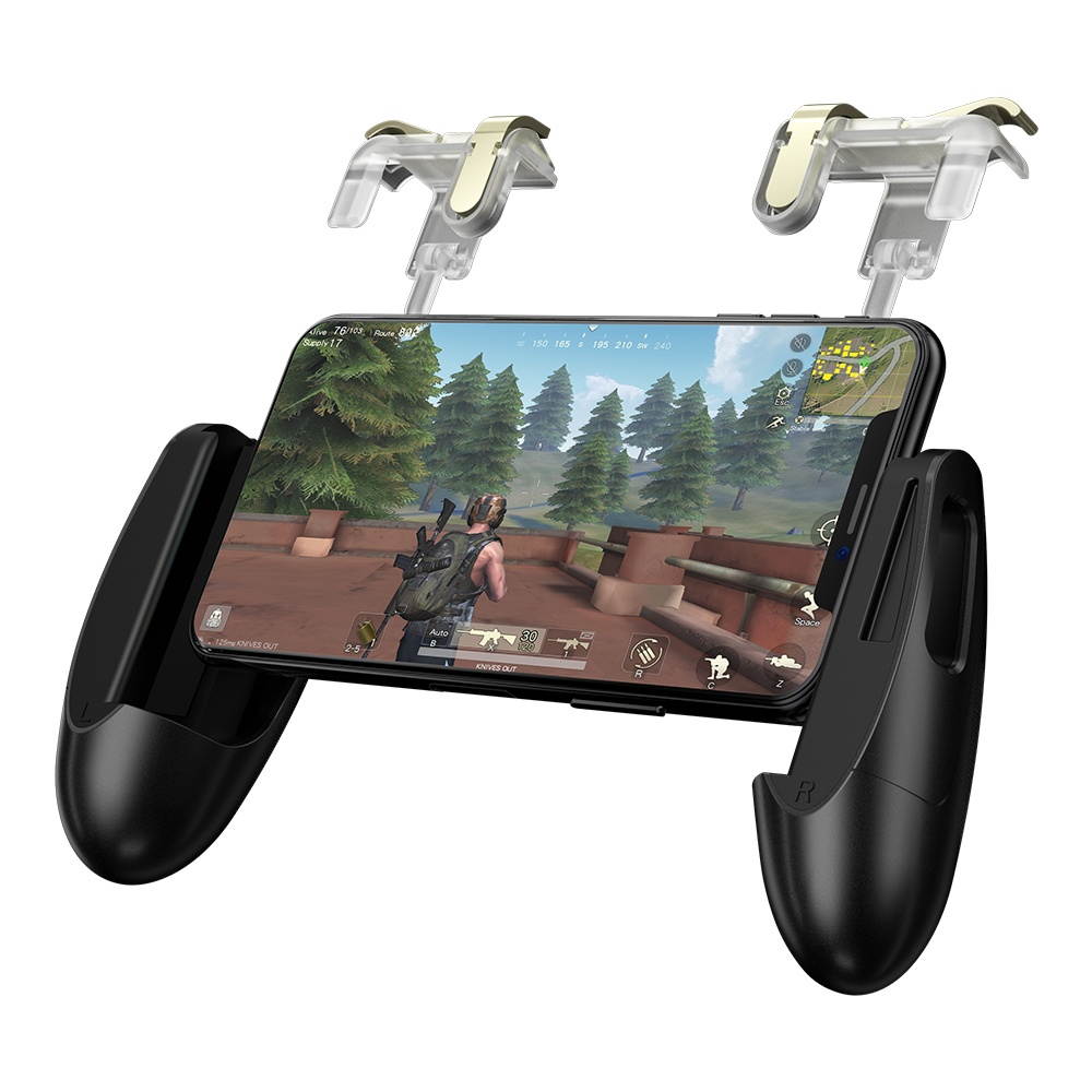 GameSir F2 Foldable Phone Holder Gamepad Trigger Fire Assistant Tool for PUBG Mobile Game