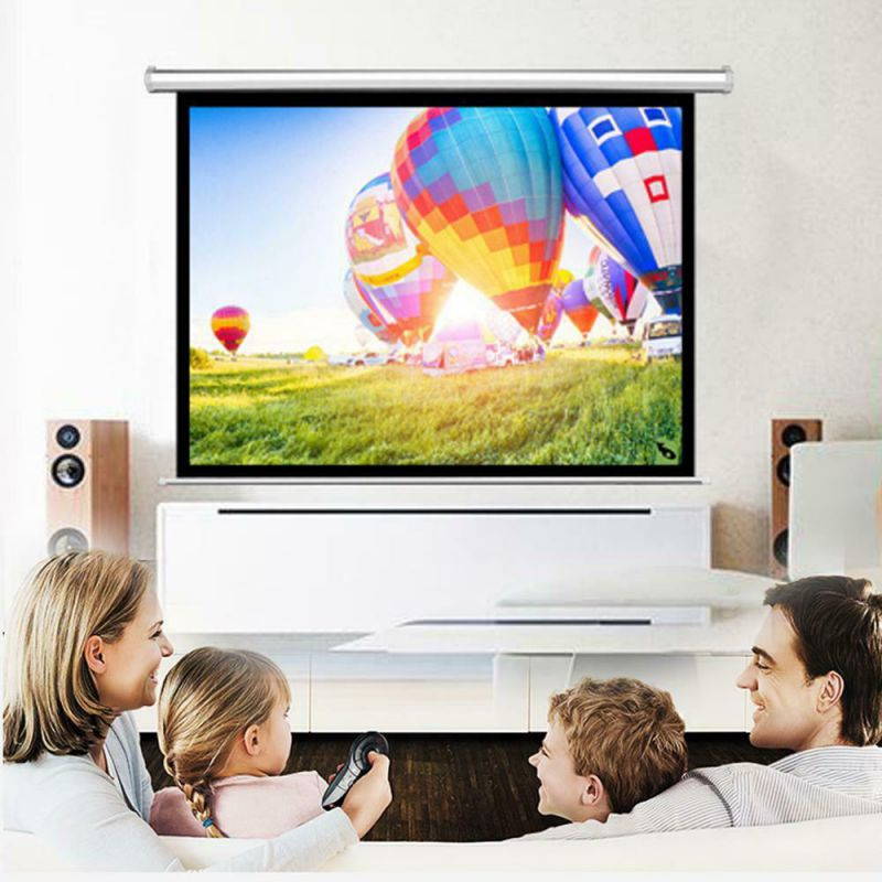 Leadzm 100 INCH 4:3 Manual Projector Screen Matte White