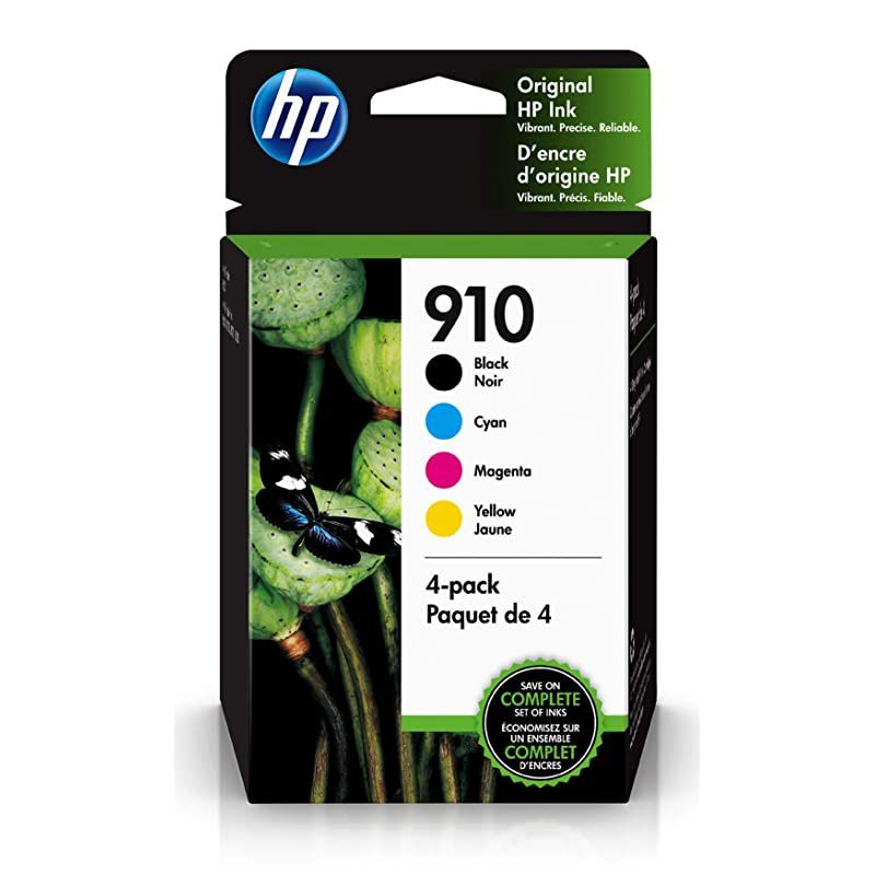 910 | 4 Ink Cartridges | Black Cyan Magenta Yellow | 3YL61AN 3YL58AN 3YL59AN 3YL60AN