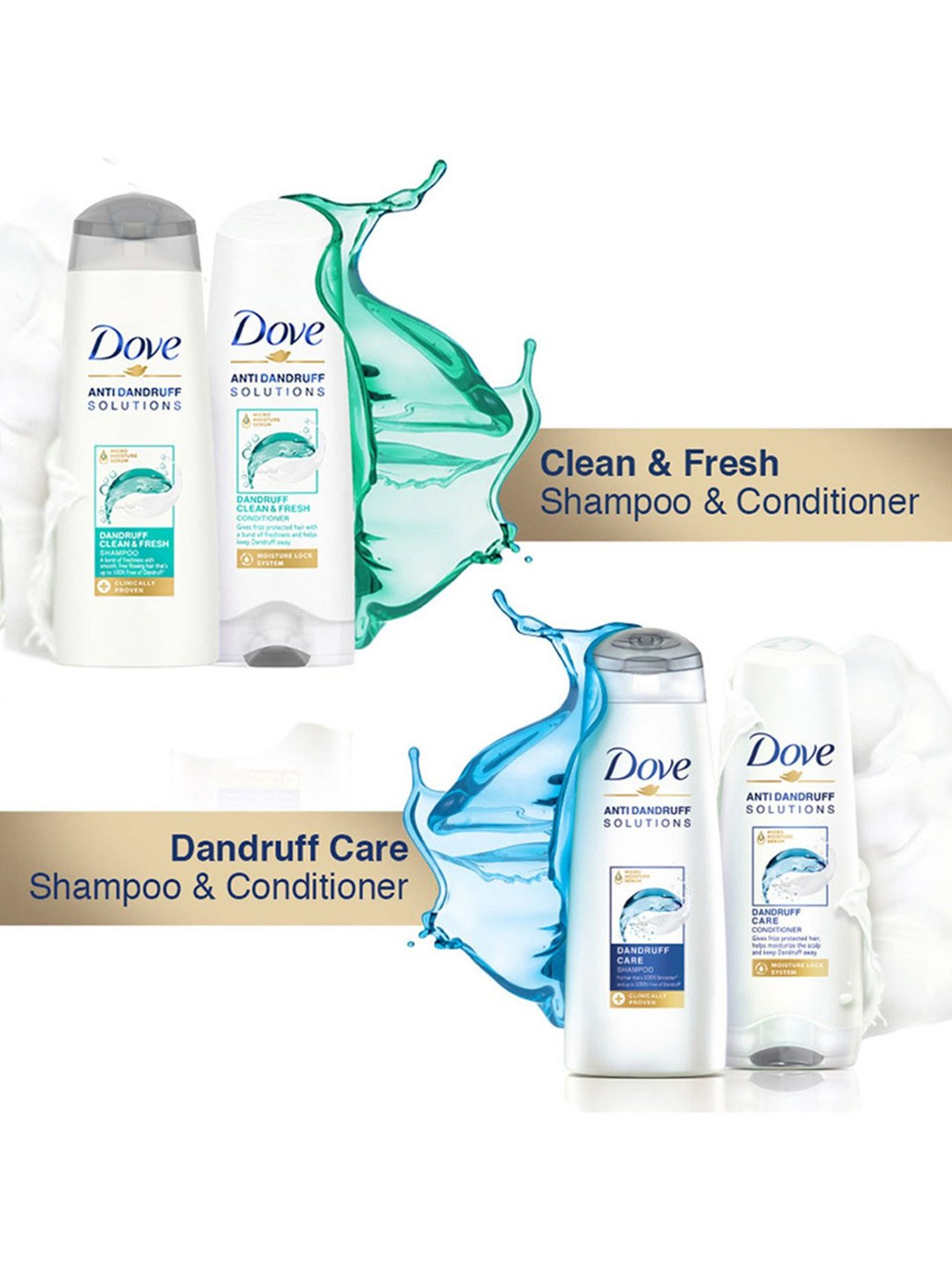 Dove Dandruff Clean & Fresh Shampoo - 340 ml