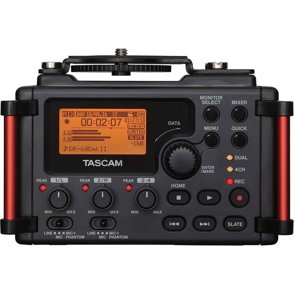 Tascam DR-60DMKII Portable Recorder for DSLR + 32 GB Card + Headphone+ Batteries