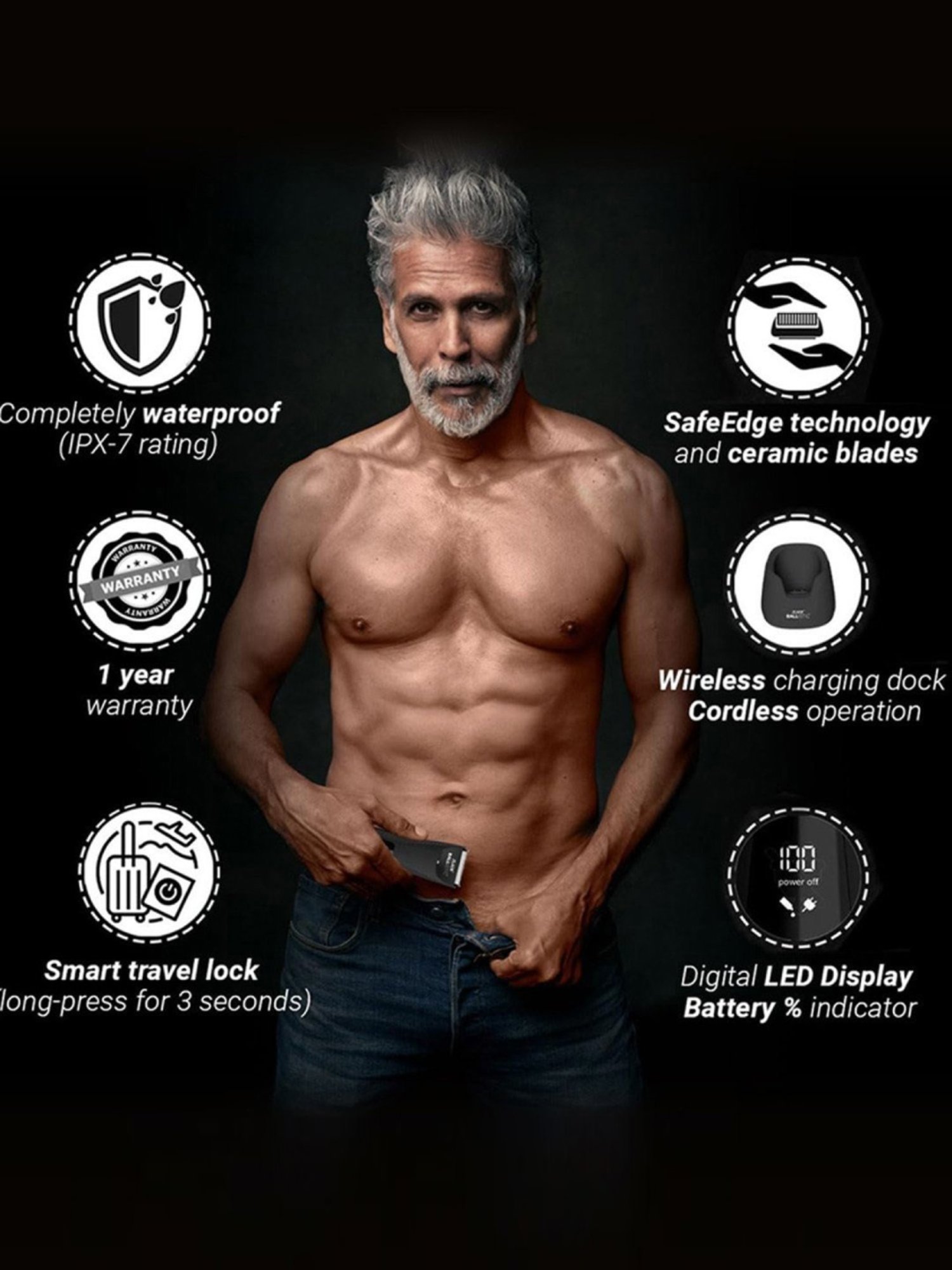 Wahl Professional Moser 1400 Germany Hair Clipper (Maroon)