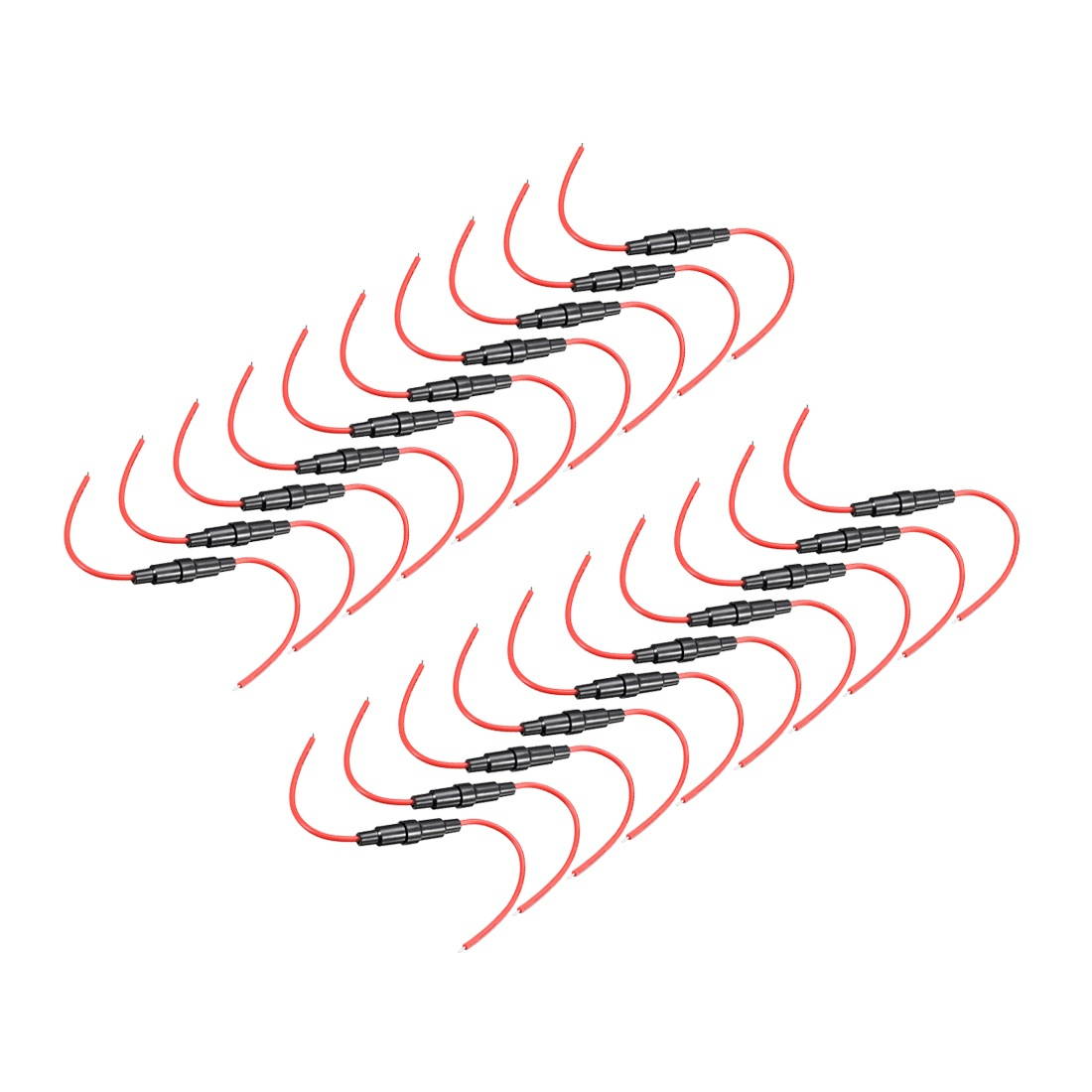 Inline Screw Type Fuse Holder 20 Gauge AWG 20Pcs for 5mm x 20mm Tube Fuse