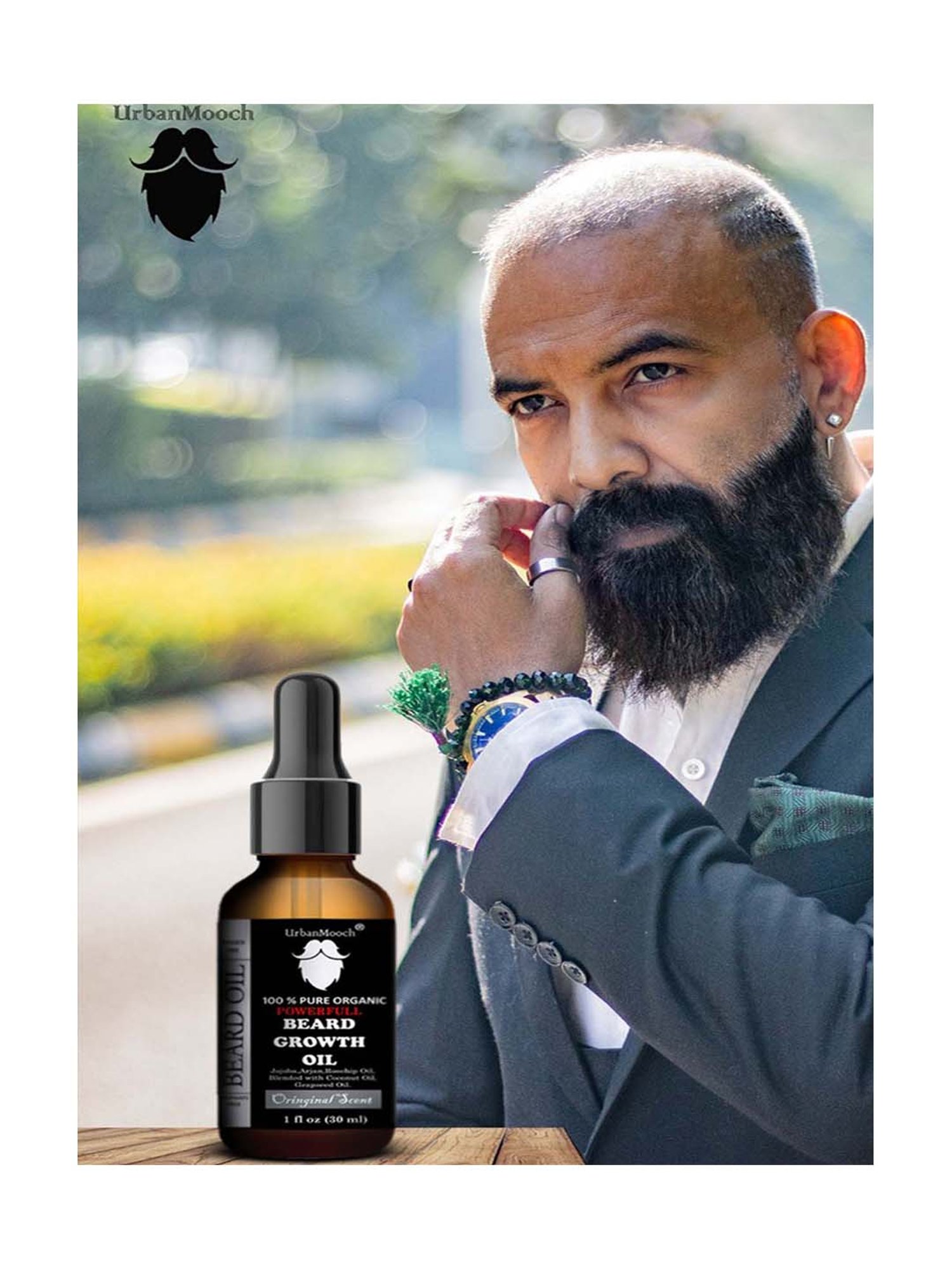 UrbanMooch Powerfull Beard Growth Oil - 30 ml