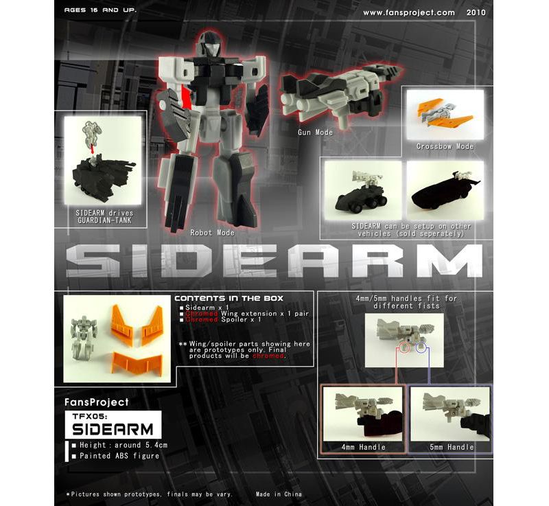 TFX-05 Sidearm | Fansproject Parallax Action figure accessories