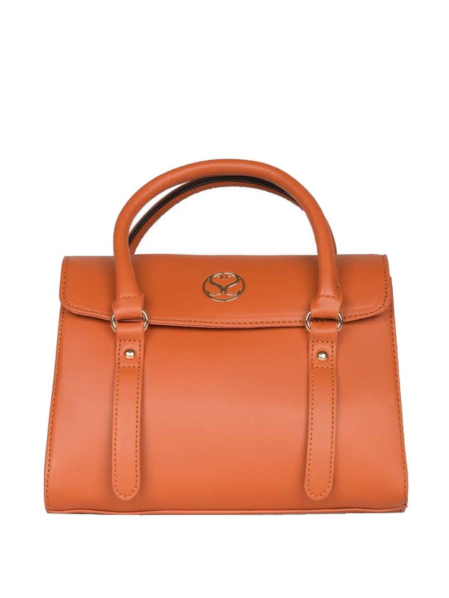 Sugarush Roxane Tan Solid Medium Handbag