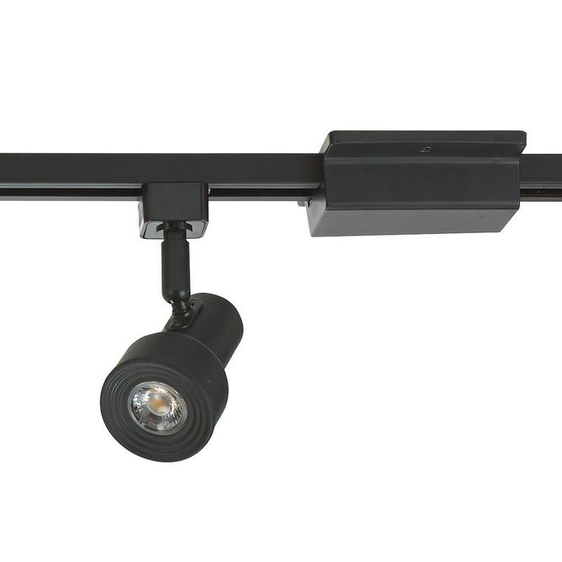 6.5" LED 3-Light Step Linear Track Pendant Black - Cresswell Lighting