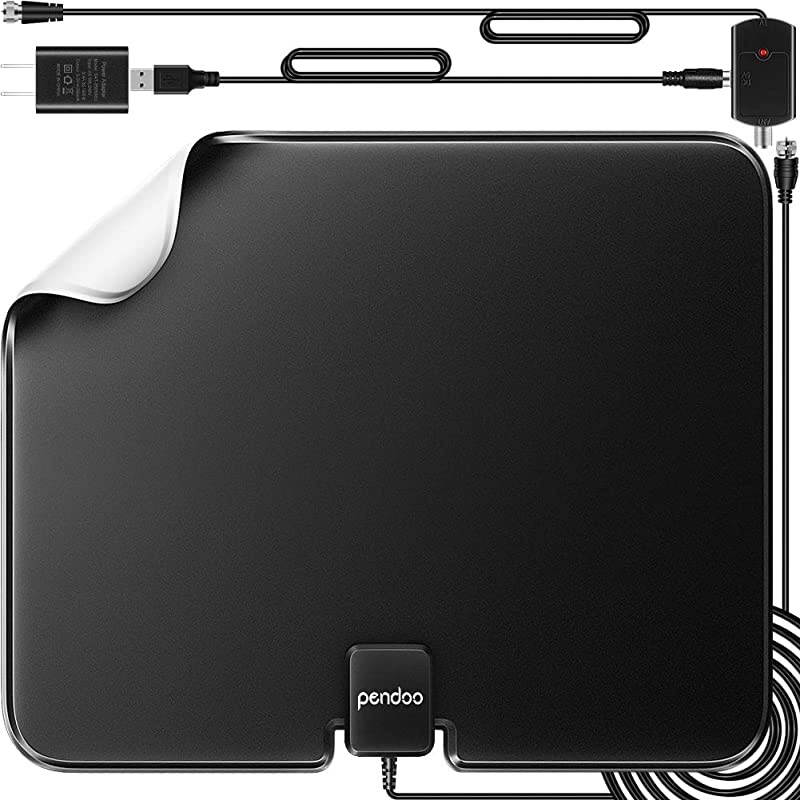 TV Antenna,  HD TV Antenna for Digital TV Indoor, 130 Miles Range Indoor TV Digital HD Antenna Support 4K HD Digital TV Indoor Antenna with Amplifier Signal Booster/USB Power Supply.