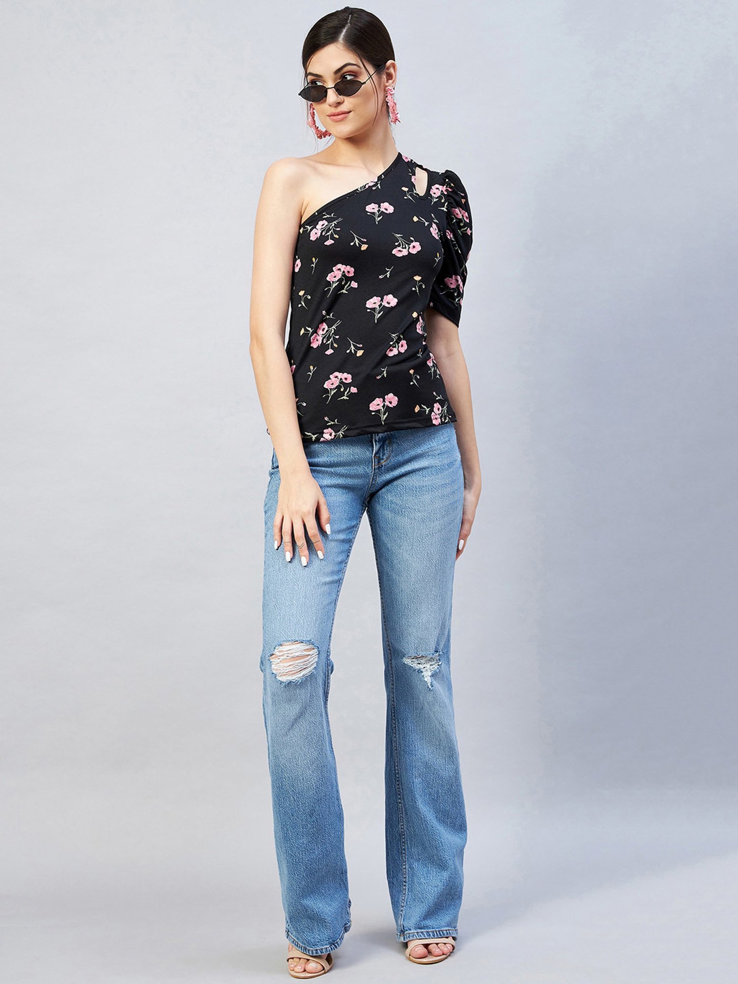 Fame Forever by Lifestyle White Cotton Printed T-Shirt