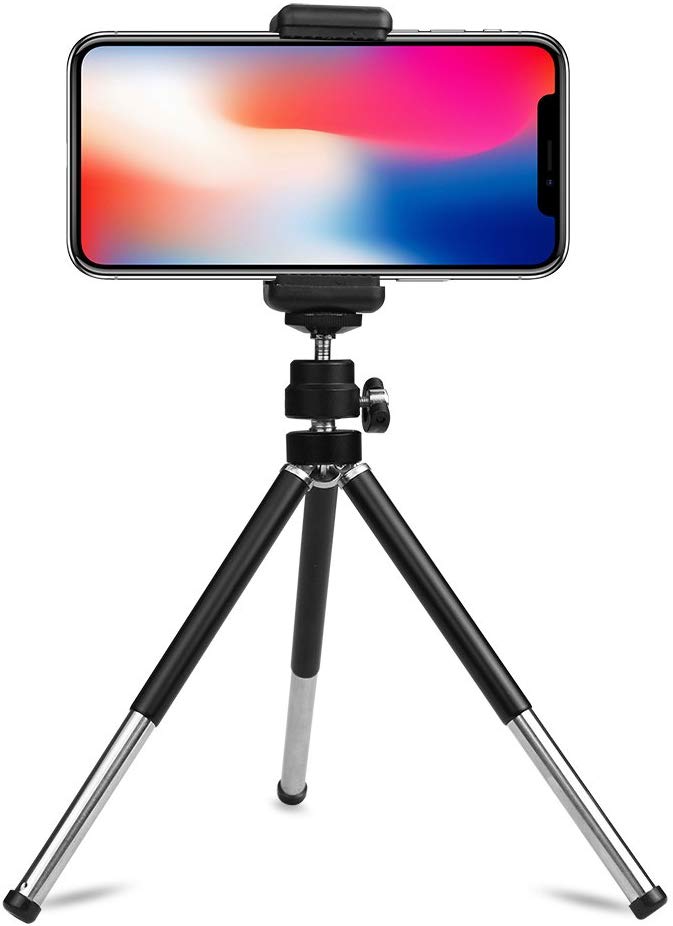 High Performance Webcam Tripod, Lightweight Mini Webcam Tripod for Logitech Webcam C920 C920S C922 C270 C615 Small Camera Tripod Mount Cell Phone Holder Stand