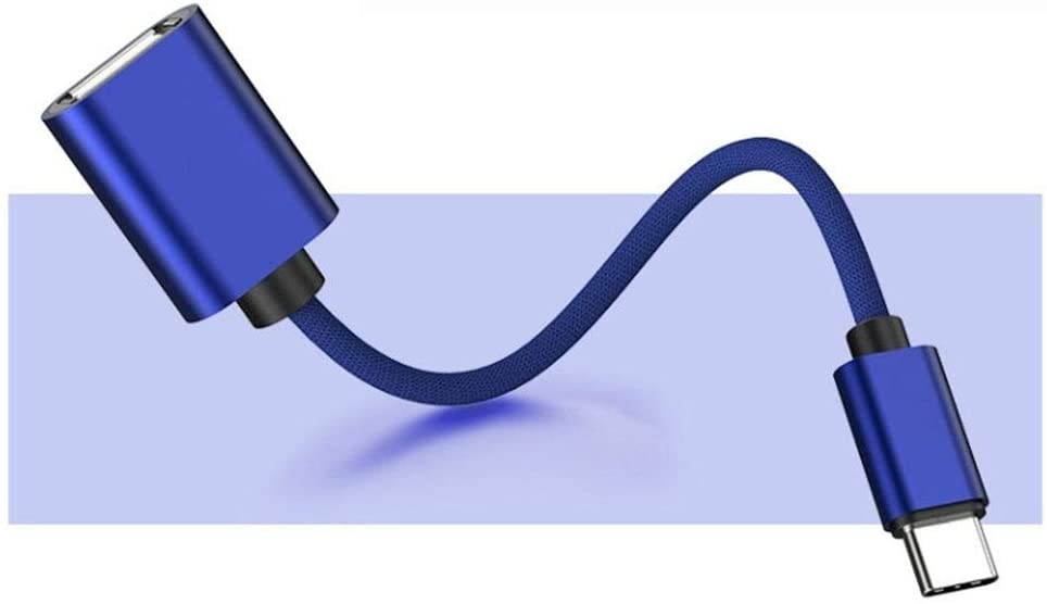 Type- C to USB 2.0 OTG Cable 0.5ft USB C to USB Female Adapter Cable Compatible with MacBook/PC/Laptops/Tablet (Red)