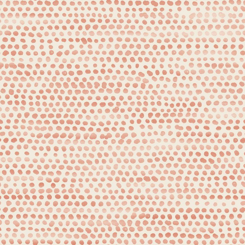 Tempaper Moire Dots Self-Adhesive Removable Wallpaper Coral