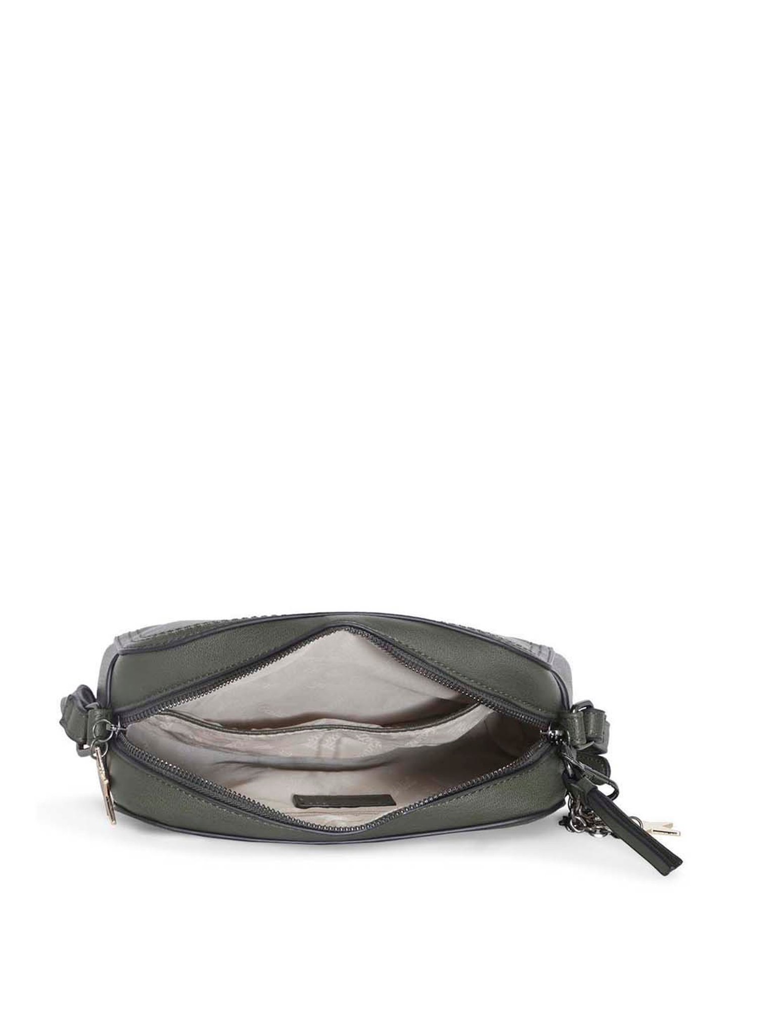 Marina Galanti Olive Solid Medium Sling Handbag