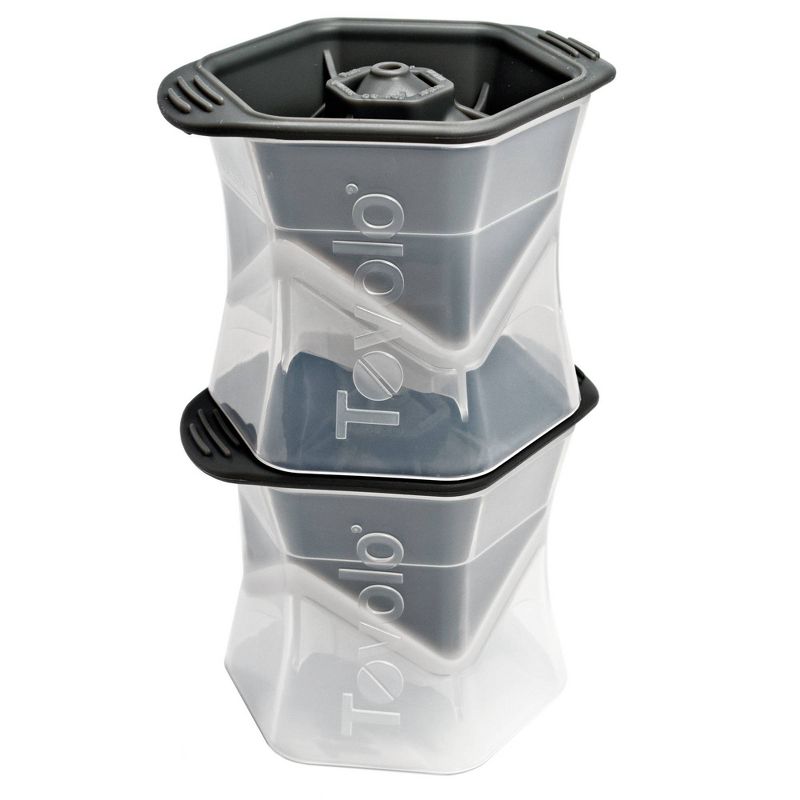 Tovolo Colossal Cube Ice Molds (Set of 2) Charcoal