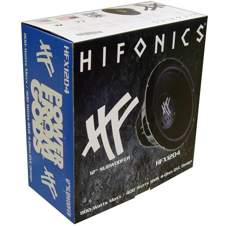 2) HIFONICS HFX12D4  12" 1600W Car Audio DVC Subwoofers Power Bass Subwoofers